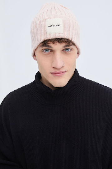 Beanie Unisex Beanie Knitted in Pink color