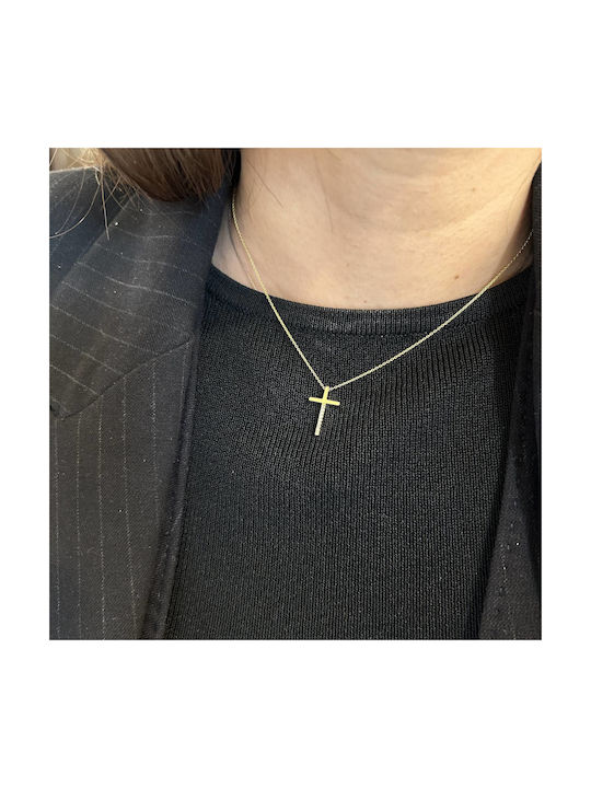 Sasashop Gold Cross 9K with Chain