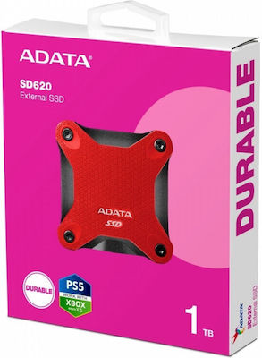 Adata SD620 USB 3.2 Εξωτερικός SSD 1TB 2.5" Κόκκινο