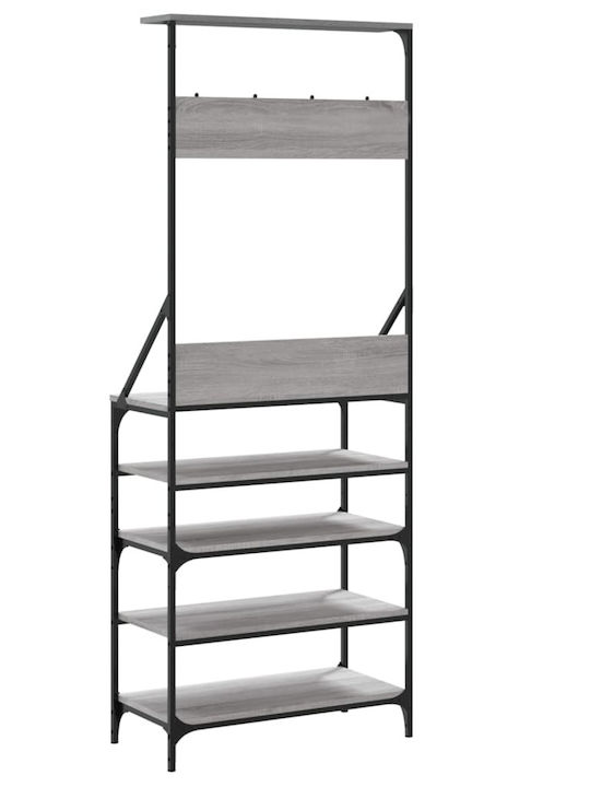 vidaXL Kleiderständer Gray 70x34x184cm