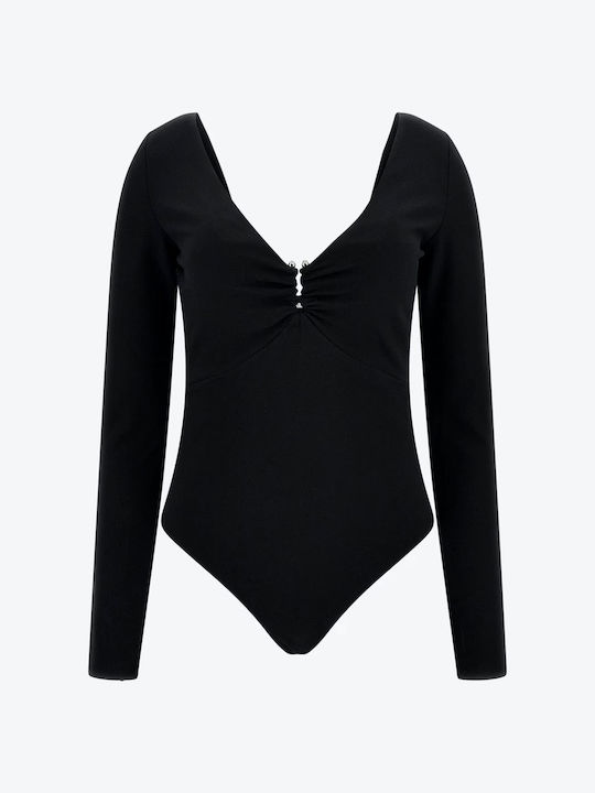 Guess Women's Blouse Long Sleeve Black