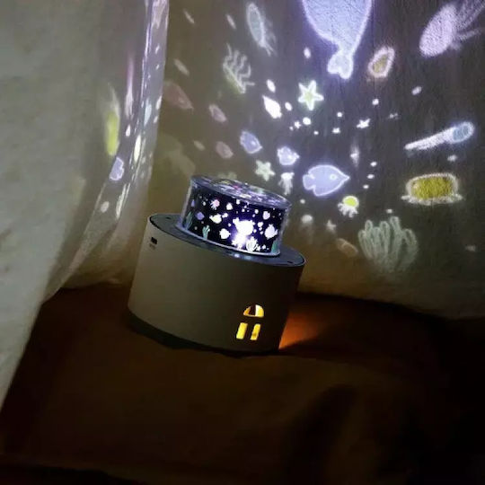innoGio Kids Table Lamp Projector White