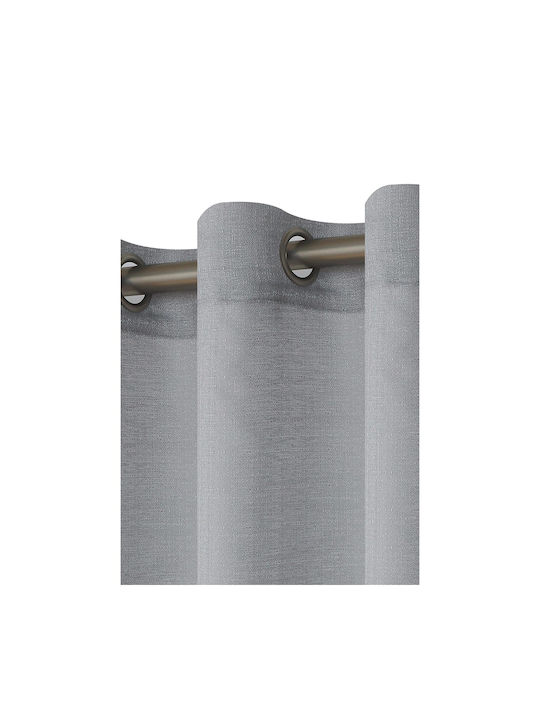 Viokarpet Curtain with Grommets Soraya Gray 140x265cm