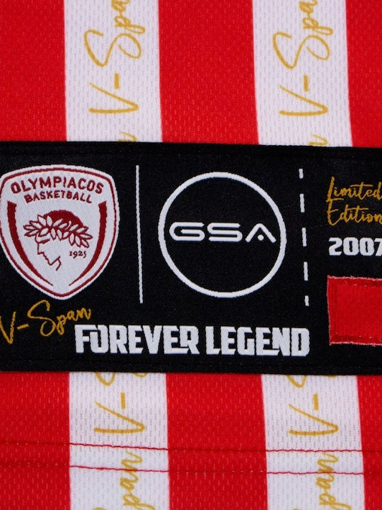 Olympiacos B.C. Anniversary Spanoulis Limited Edition Ανδρική Φανέλα Εμφάνισης Μπάσκετ