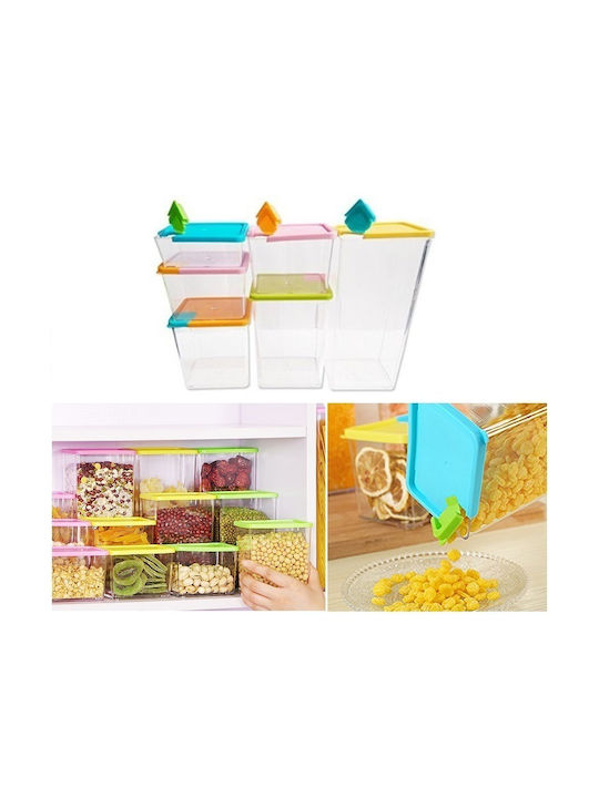 Plastic Lunch Box Brown 6pcs