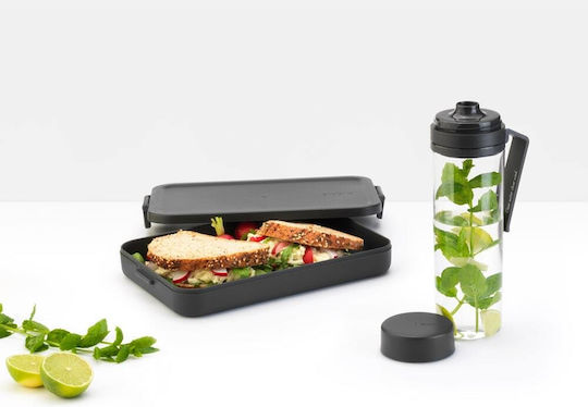 Brabantia Set Cutii De Prânz Din Plastic Gri Cu Compartimente 2 Bucăți