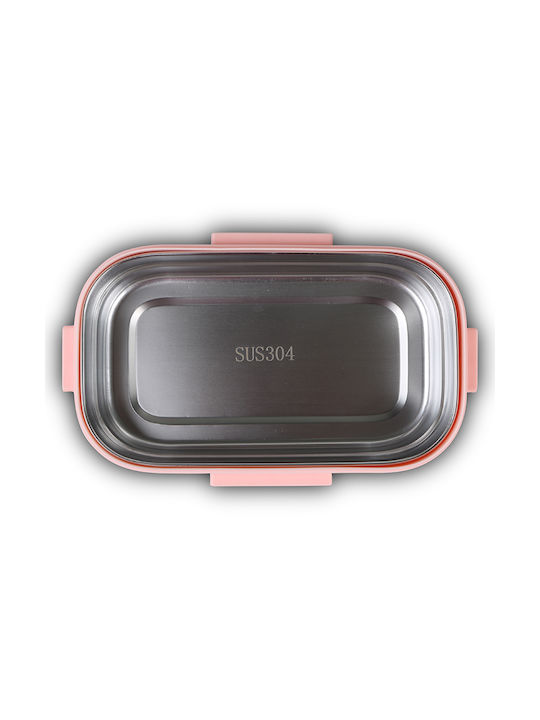 Nava Δοχείο Φαγητού Inox Ροζ 800ml