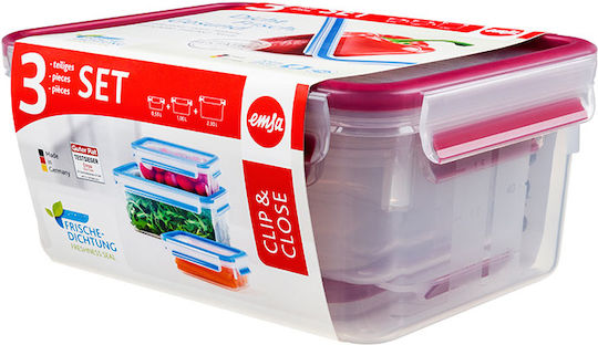 Emsa Clip & Close Transparente 3 Stücke