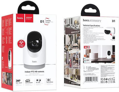 Hoco D1 IP Surveillance Camera Wi-Fi 3MP Full HD+ with Two-Way Communication