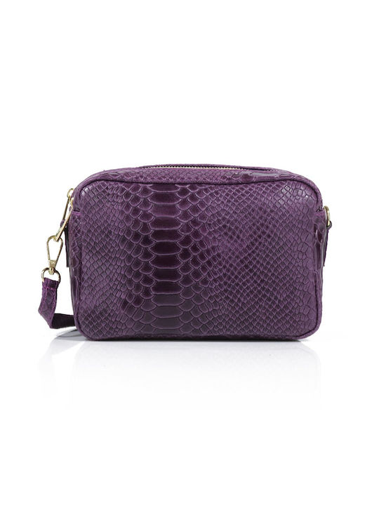 Passaggio Leather Leather Women's Bag Crossbody Purple