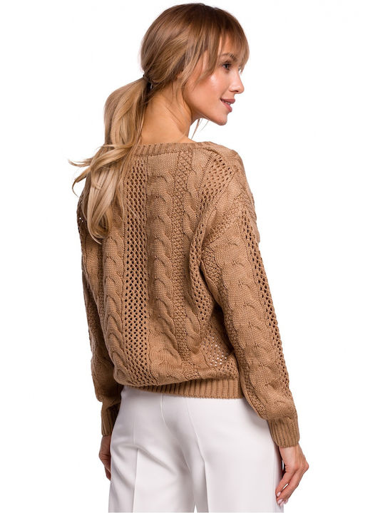 MOE Women's Long Sleeve Sweater Brown