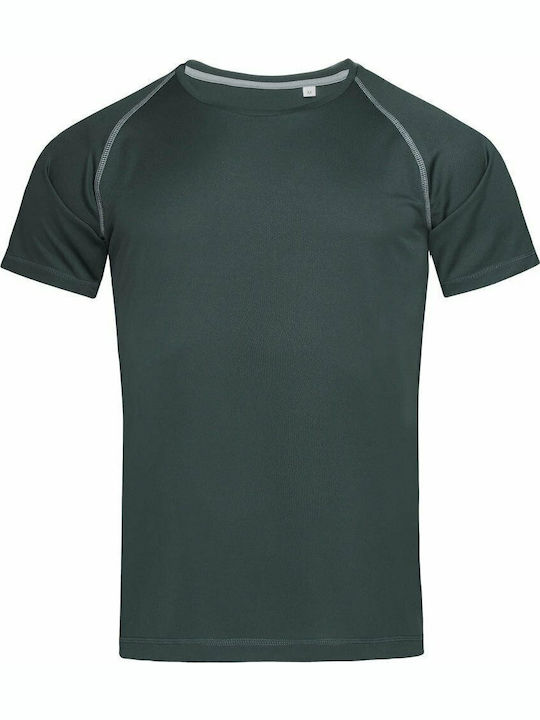 Stedman Active 140 Team Raglan Men's T-Shirt Granite Grey