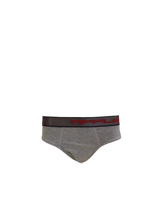 Apple Boxer Herren Slips Grey / Charcoal 1Packung