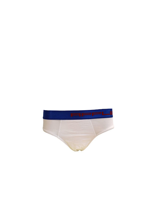 Apple Boxer Men's Slip White / Blue