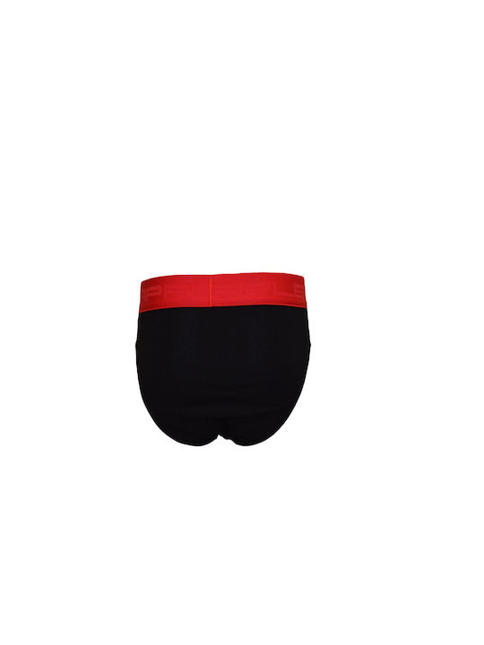 Apple Boxer Herren Slips Black / Red 1Packung