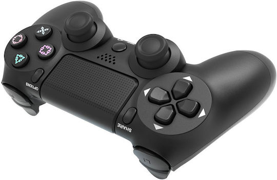 P4.BLACK Ασύρματο Gamepad για Android / PC / PS3 / PS4 / iOS Μαύρο