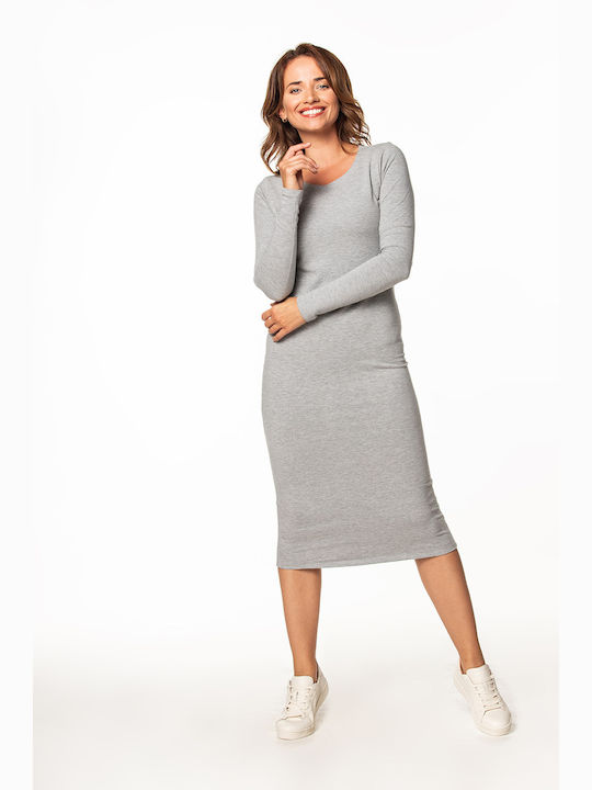 Tessita Midi Dress Gray