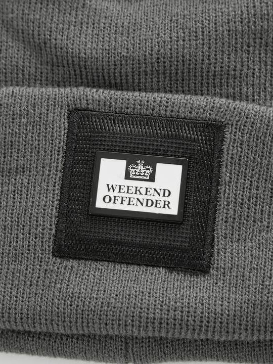 Weekend Offender Ανδρικός Beanie Σκούφος σε Γκρι χρώμα