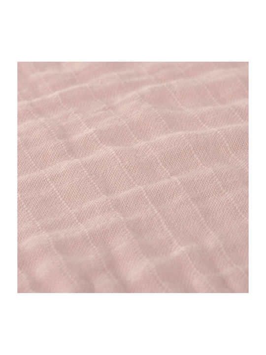 Laessig Swaddle Blanket Pink White 85x85cm. 3pcs