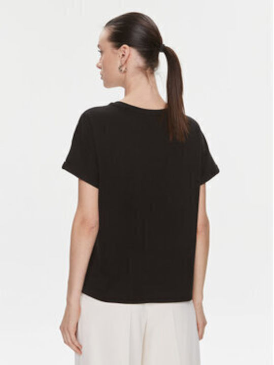 Twinset Damen T-shirt Black.