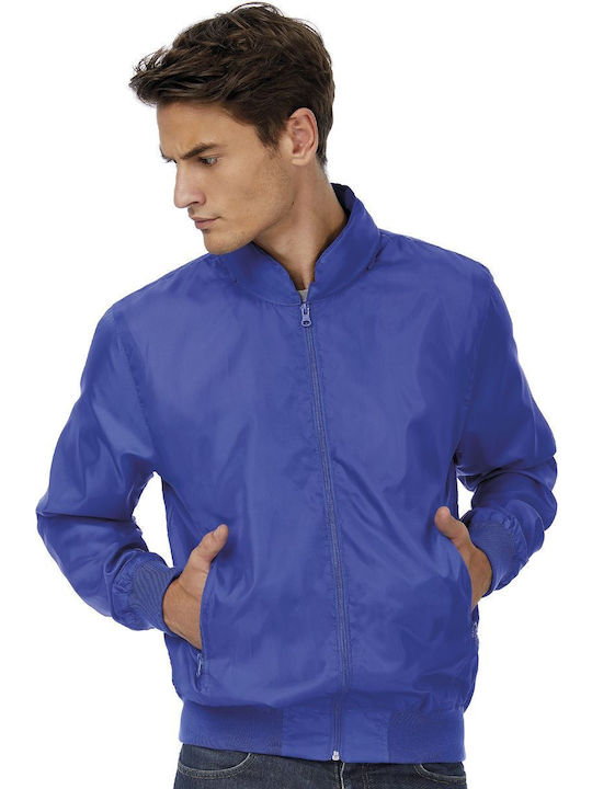 Winter Jacke Royal/neon Orange