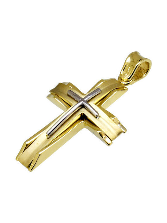 Men's Gold Cross 14K with Chain