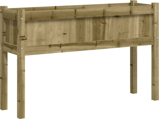 vidaXL Garden Set 2 Planters Wooden Brown