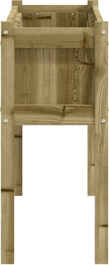 vidaXL Garden Set 2 Planters Wooden Brown