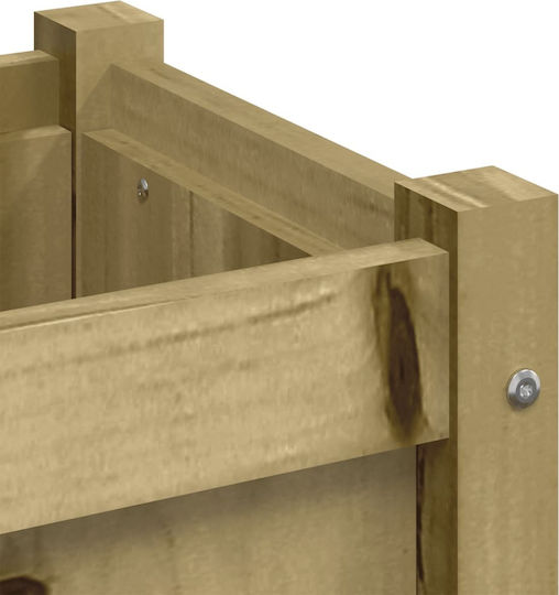 vidaXL Garden Set 2 Planters Wooden Brown