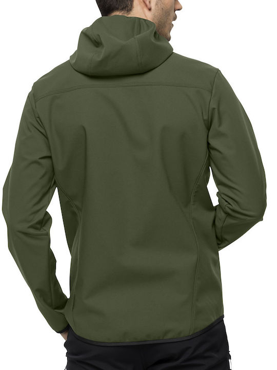 Bornberg Χειμωνιάτικο Μπουφάν Softshell Αδιάβροχο και Αντιανεμικό greenwood