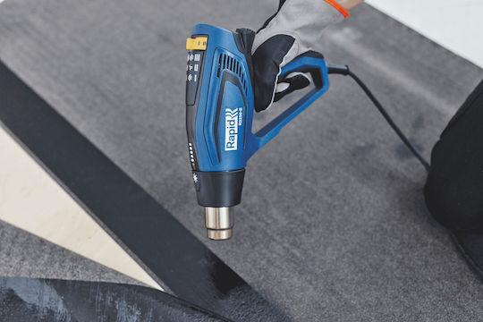 Rapid 5001343 Πιστόλι Θερμού Αέρα 2200W με Ρύθμιση Θερμοκρασίας εως και 650°C