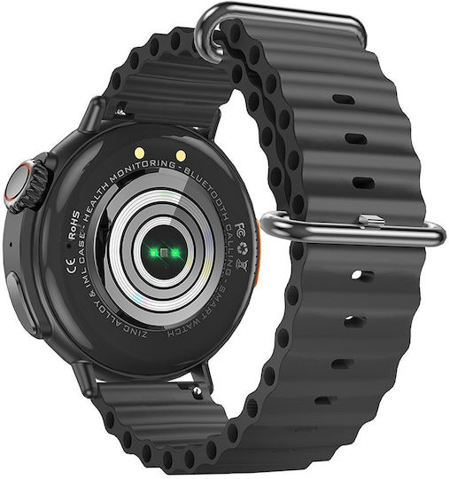 Hoco Y18 Smartwatch με Παλμογράφο (Μαύρο)