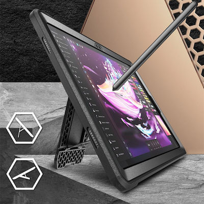 Supcase Unicorn Beetle Pro Флип капак Силикон Черно Galaxy Tab A9+ Plus 11.0 X210 / X215 / X216