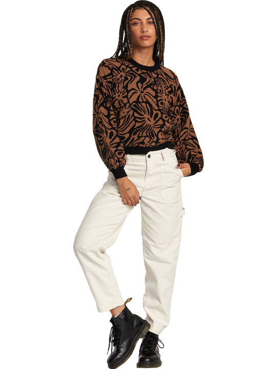 Women's Long Sleeve Sweater Tan