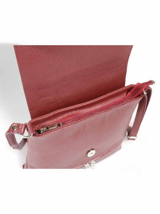 Passaggio Leather Leather Women's Bag Crossbody Red