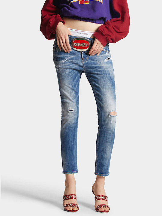 Dsquared2 Cool Girl Damenjeanshose Medium Aged Denim