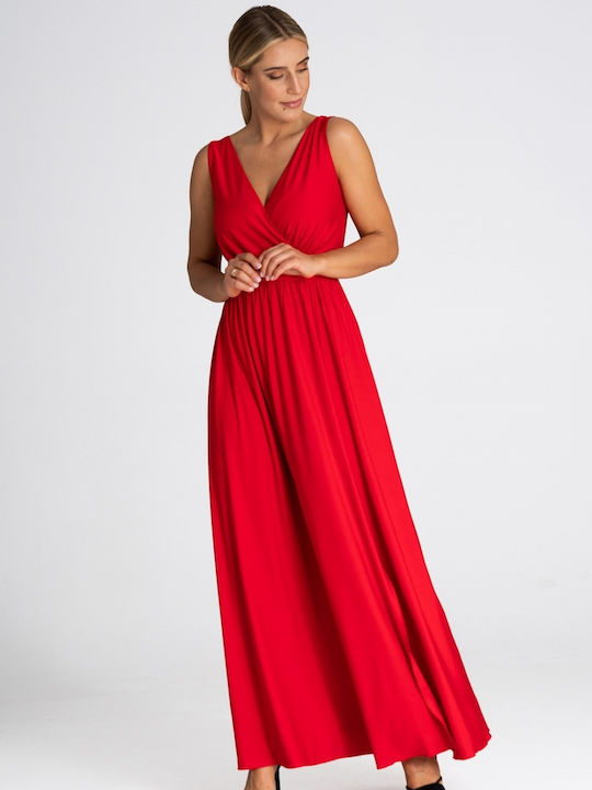 Figl Maxi Kleid Rot