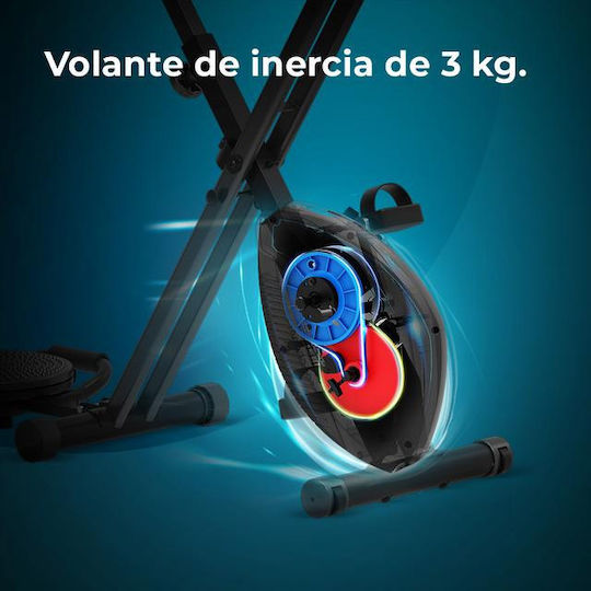 Cecotec DrumFit X-Bike 3000 Neo Pro Αναδιπλούμενο Όρθιο Ποδήλατο Γυμναστικής Μαγνητικό με Ροδάκια
