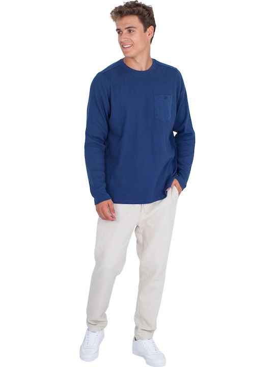 Long Sleeve Blouse Blue.