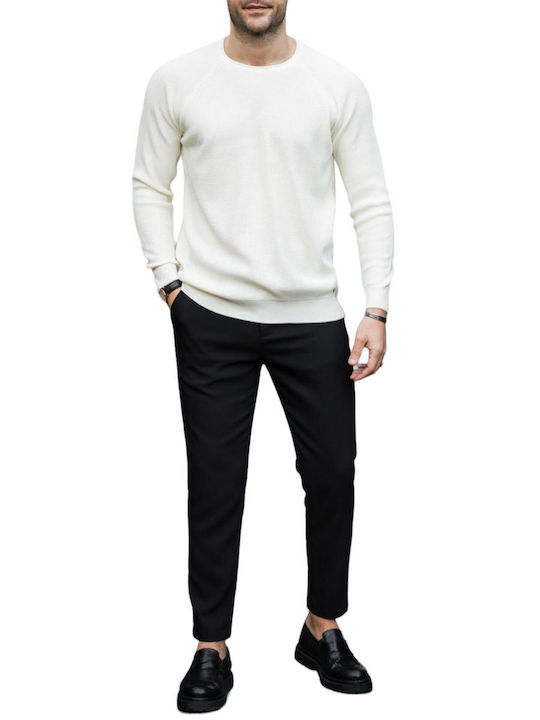 Vittorio Artist Men's Long Sleeve Sweater White