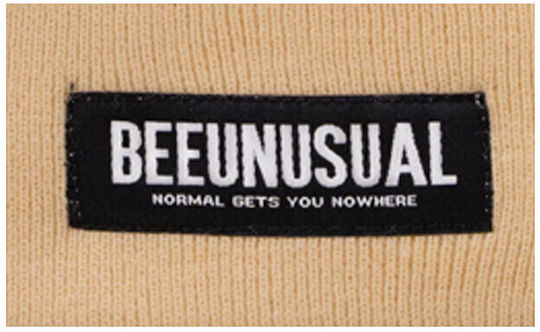 Monochrome Beanie Unisex Σκούφος Πλεκτός σε Καφέ χρώμα