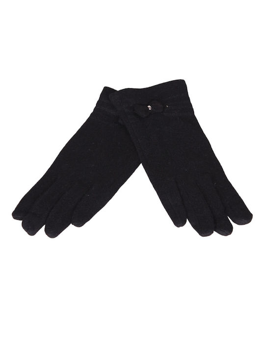 Μαύρα Γυναικεία Μάλλινα Γάντια