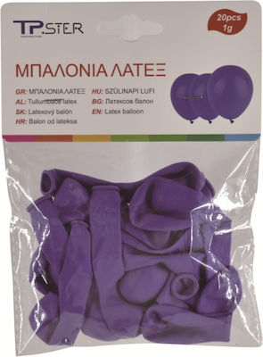 Set 20 Baloane Latex Violet