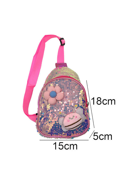 Gift-Me Παιδική Τσάντα Πλάτης Ροζ 15x5x18εκ.