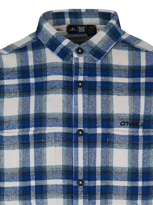 O'neill Men's Shirt Long Sleeve Flannel Blue