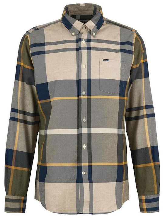 Barbour Dunoon Men's Shirt Long Sleeve Checked Forest Mist