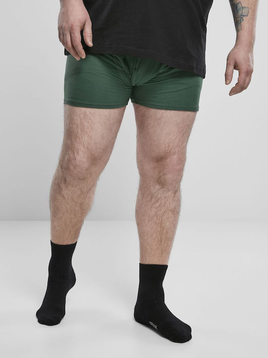 Men's Boxers Dark Green/Black/branded aop 3Pack