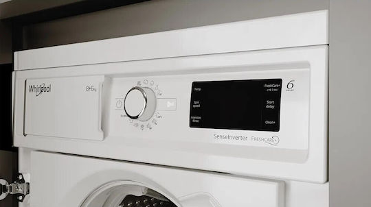 Whirlpool BI WDWG861485EU Washer Dryer 8kg/6kg Steam 1400 Rounds