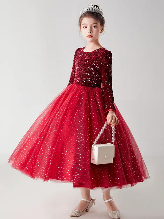 TakTakBaby Kids Dress with Sequins red