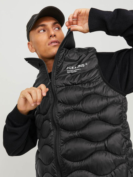 Αμάνικο Μπουφάν Puffer Αδιάβροχο Black